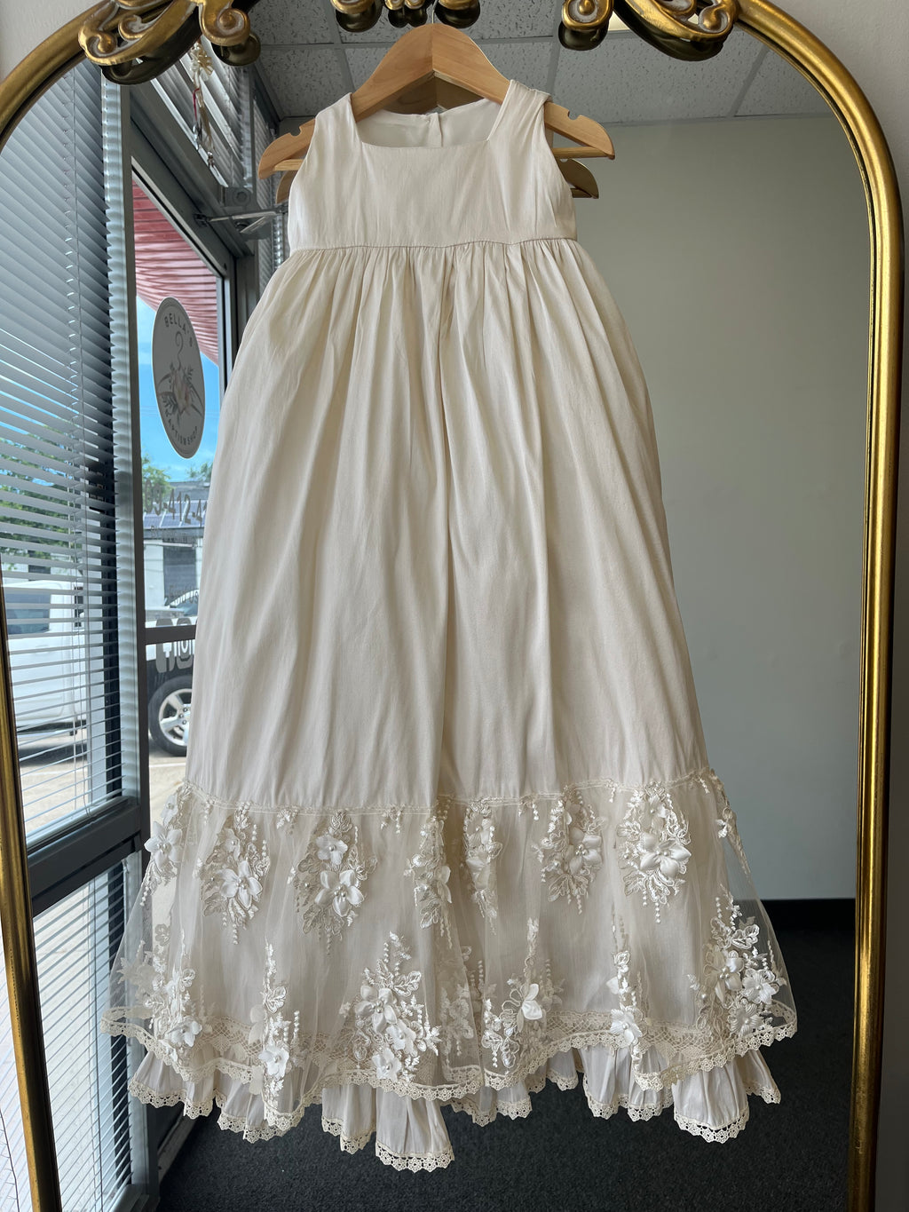 Janet Baptism Dress in Champagne