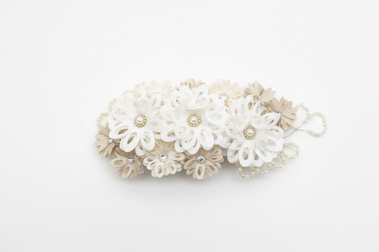 Girl headband style #34 in Ivory