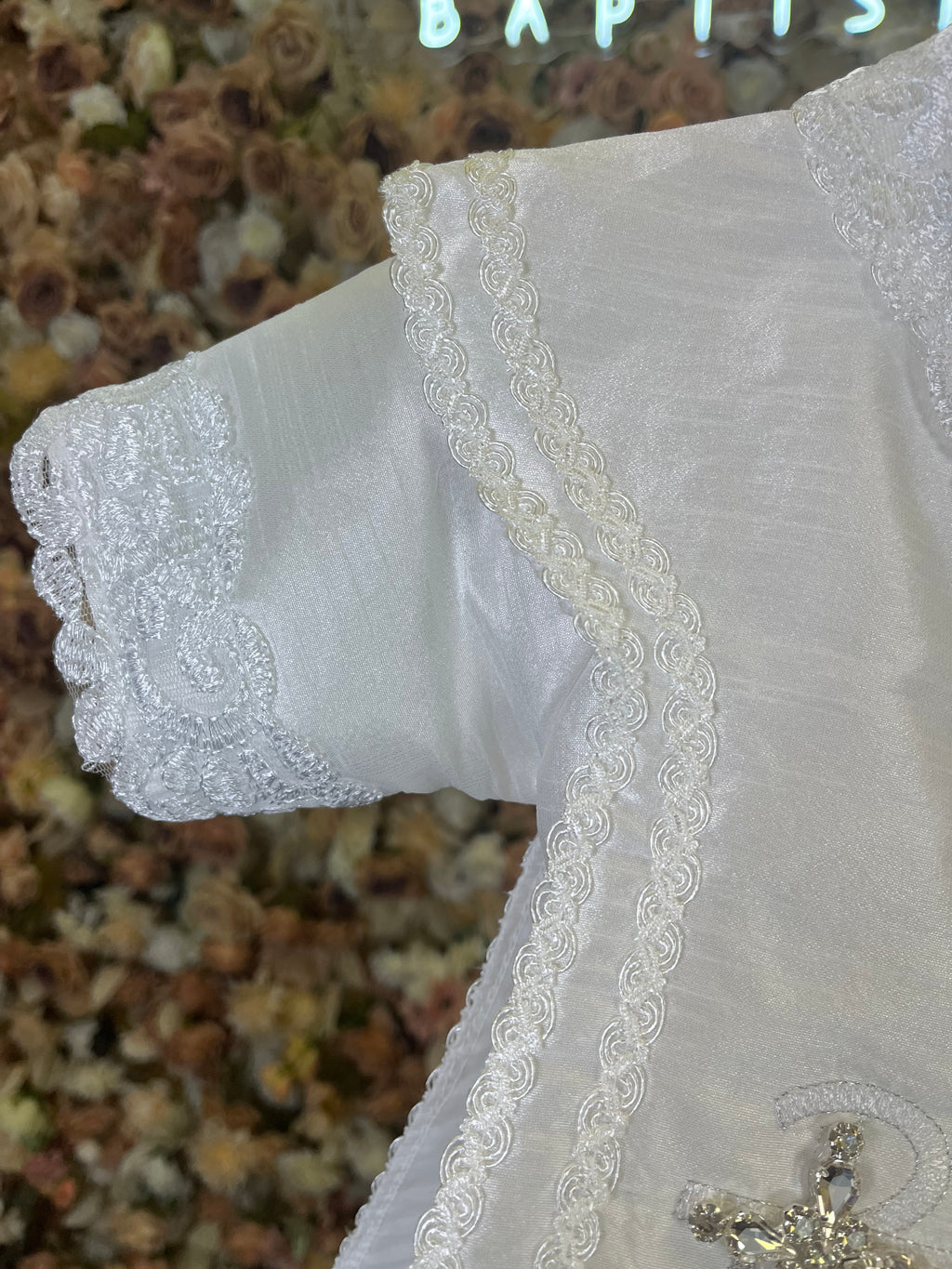 SIZE 3 Boy Baptism outfit in White style #412 (Outfit Only) Solamente Traje