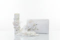 Deluxe White Candle set for girls in white