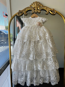 Marina Baptism Dress in Creamy ivory 4 layers