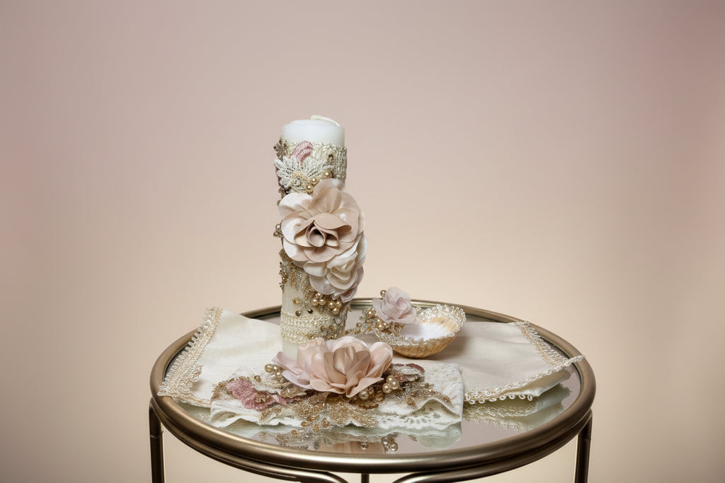 Ropon Carlota Tono Champagne/ Carlota Baptism Dress in Champagne