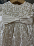 Perla Baptism Dress in Champagne