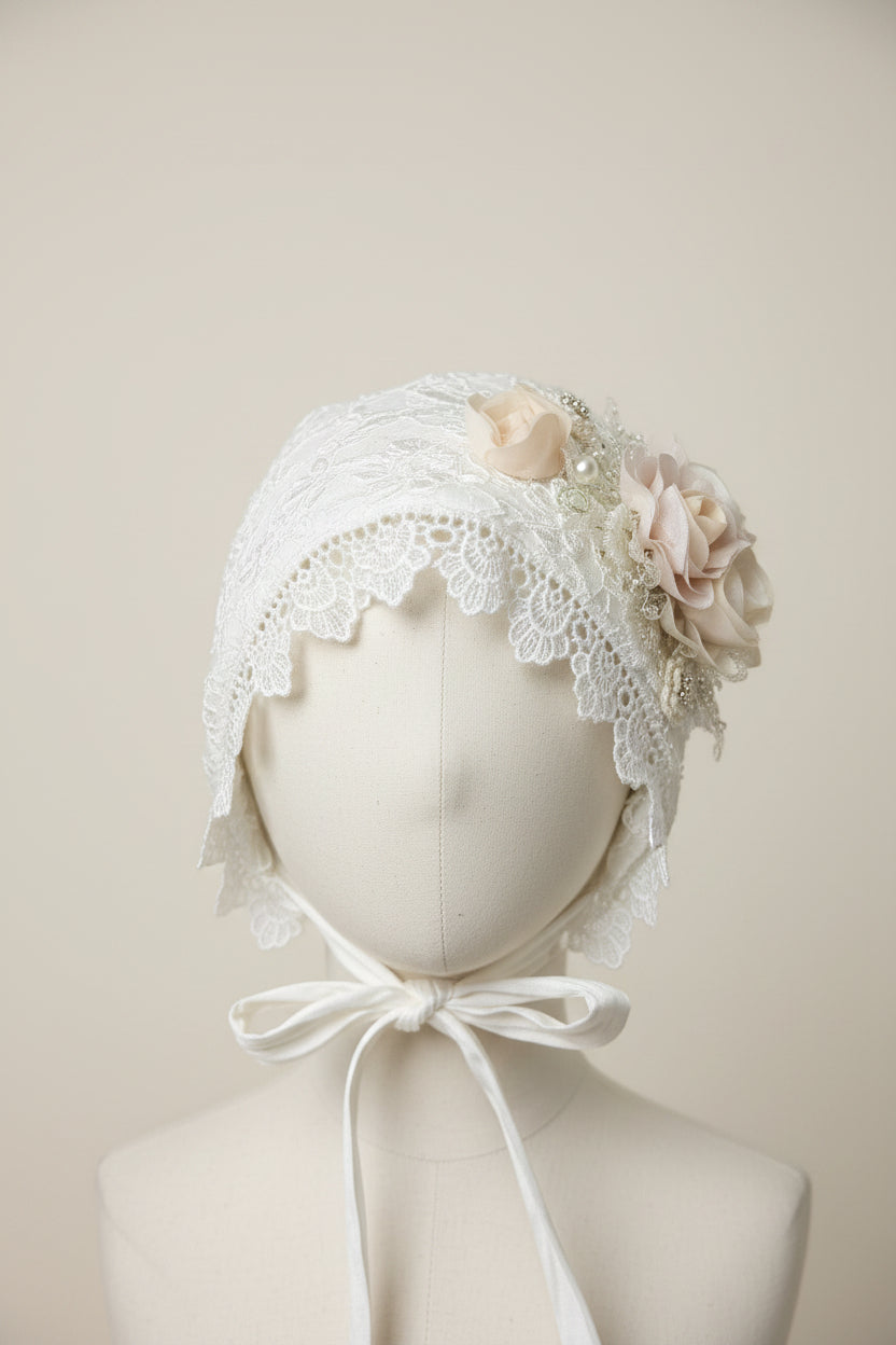 Ropon Carlota Tono Perla/ Carlota Baptism Dress in Creamy Ivory