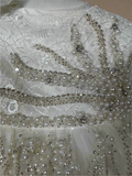 JAZMIN BAPTISM DRESS IN CREAMY IVORY/ ROPON JAZMIN EN TONO PERLA