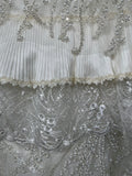 JAZMIN BAPTISM DRESS IN CREAMY IVORY/ ROPON JAZMIN EN TONO PERLA