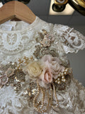 Eliza Baptism Dress in Champagne