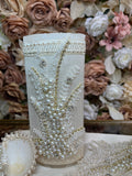 Perla Baptism Dress in Champagne
