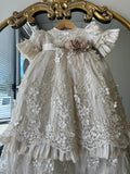 Janet Baptism Dress in Champagne