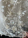 BOMBON BAPTISM DRESS IN CHAMPAGNE