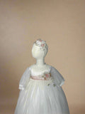 Romina Baptism Dress in Creamy Ivory/ Ropon Romina en tono Perla