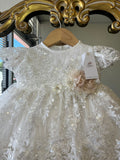 Marina Baptism Dress in Creamy ivory 4 layers