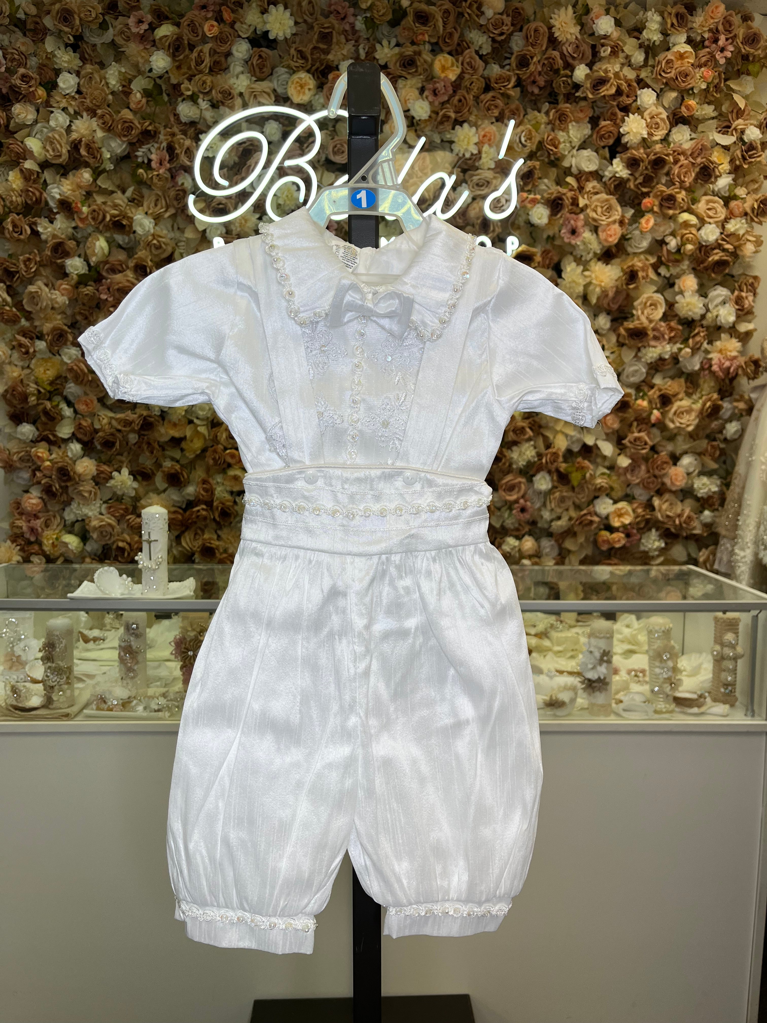 Prince Angel boy outfit in White FINAL SALE/VENTA FINAL