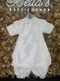 SIZE 3 Boy Baptism outfit in White style #412 (Outfit Only) Solamente Traje