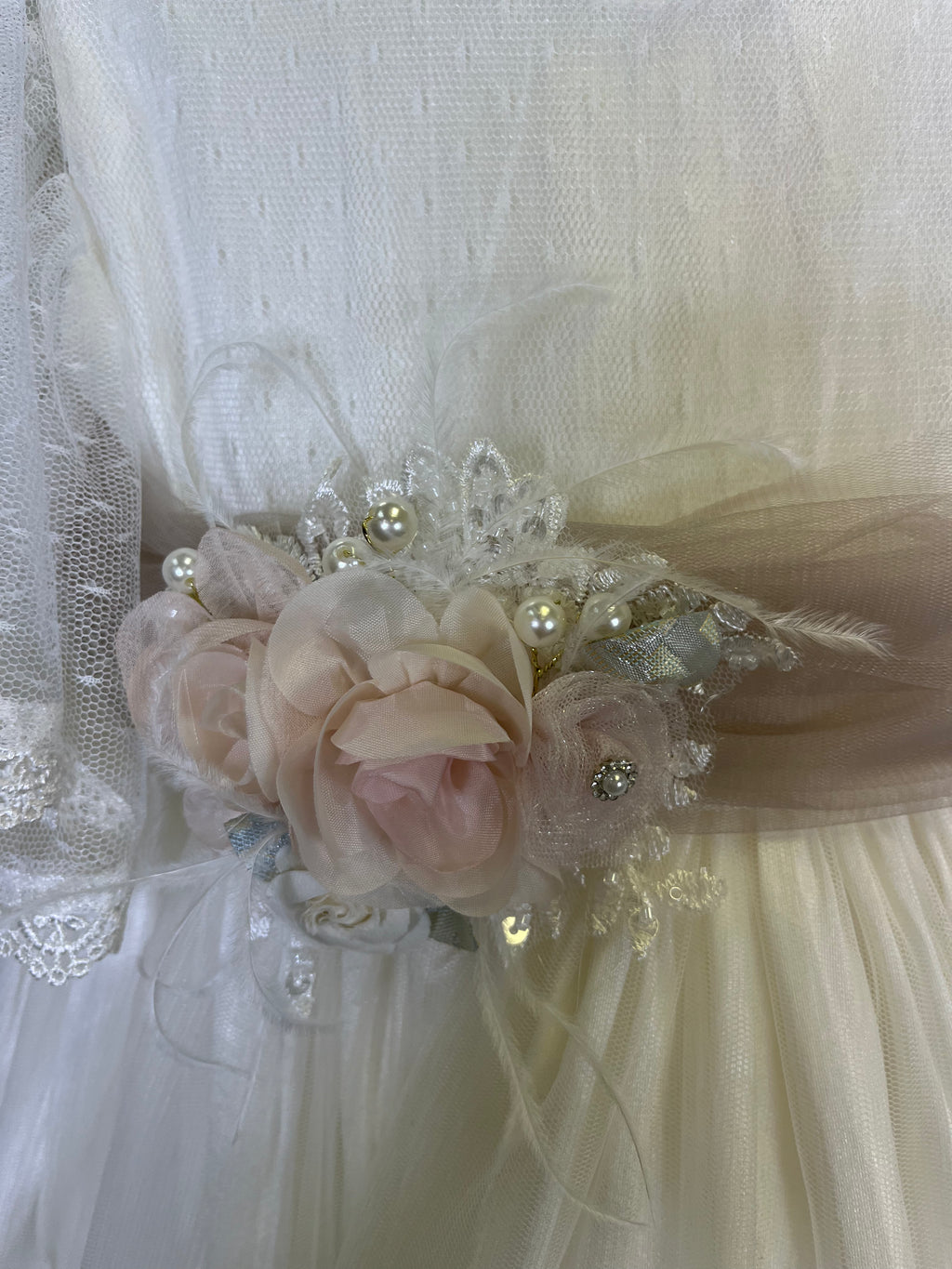 Baptism Dress in Creamy Ivory size 4