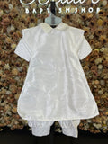 SIZE 3 Boy Baptism outfit in White style #413 (Outfit Only) Solamente Traje