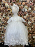 Tere Baptism Dress in Creamy Ivory