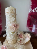 BOMBON BAPTISM DRESS IN CHAMPAGNE