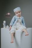 Prince Azul Ivory and Blue baptism outfit