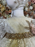 GRECIA BAPTISM DRESS IN CHAMPAGNE