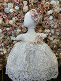 Fatima Baptism Dress in Champagne