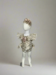 Charlotte Beige/ Gold Romper