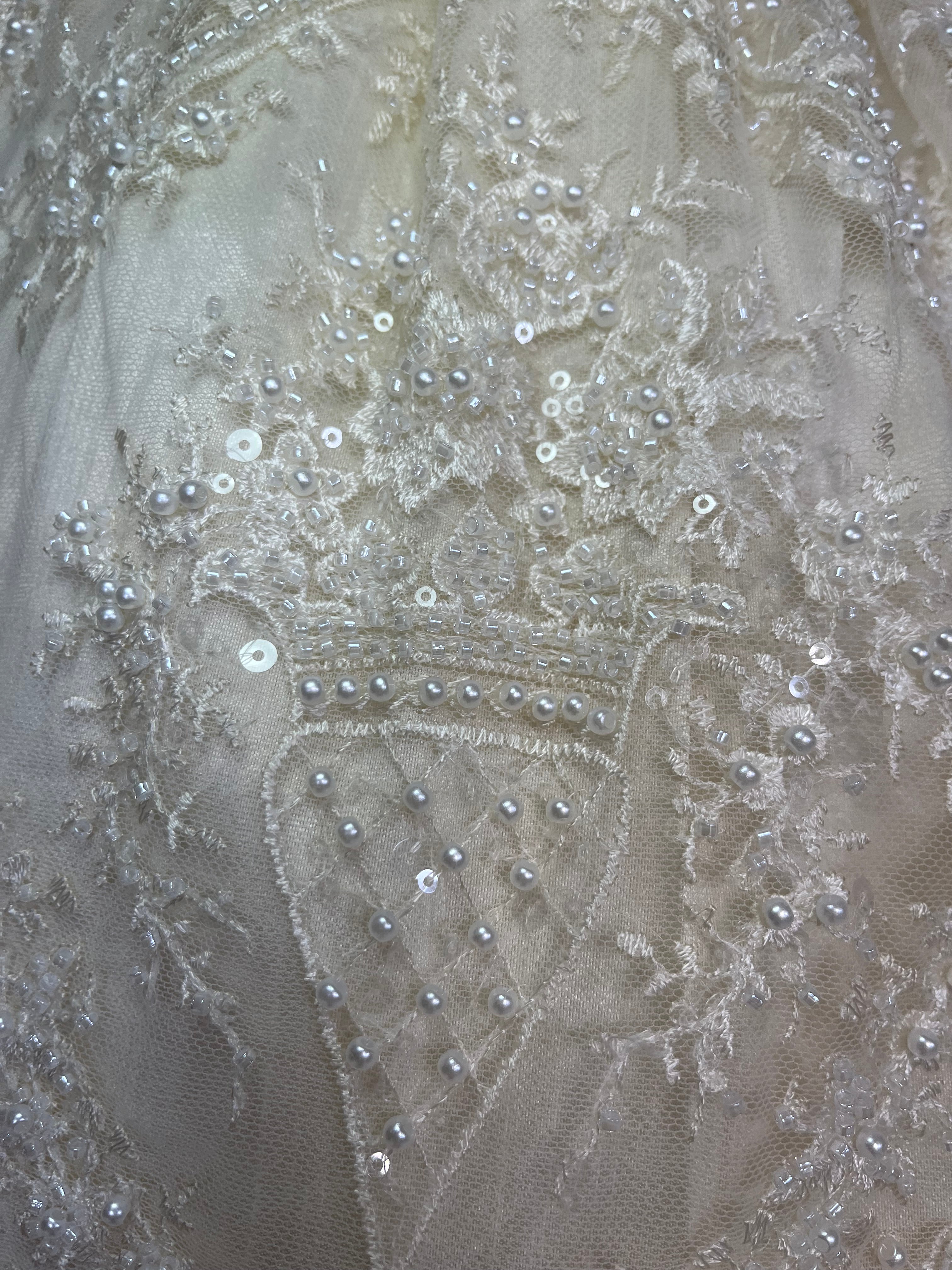 Juliette Baptism Dress in Champagne