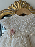 BOMBON BAPTISM DRESS IN CHAMPAGNE
