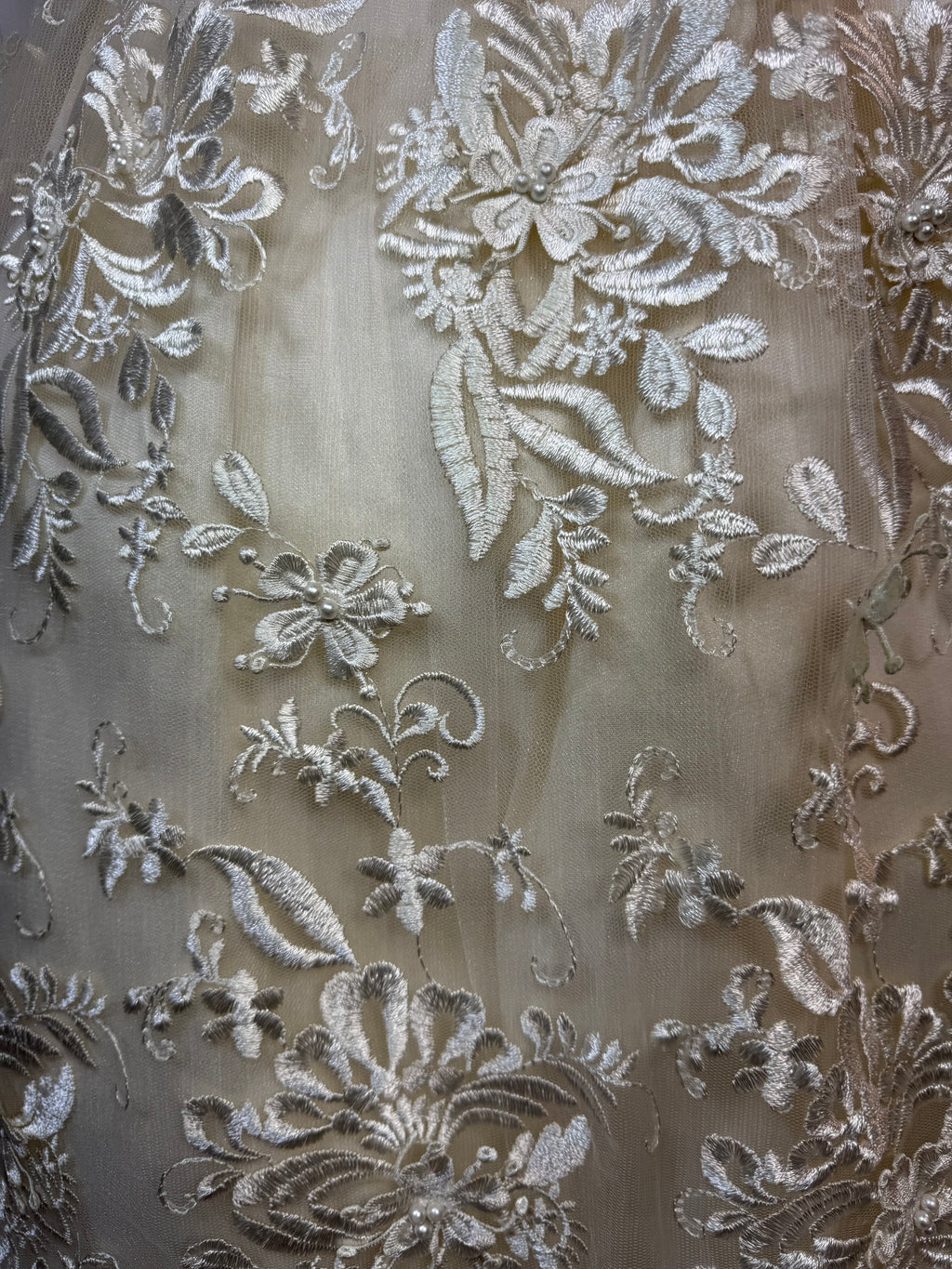 Ropon Atena tono Champagne/ Atena Baptism Dress in Champagne