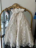 BOMBON BAPTISM DRESS IN CHAMPAGNE