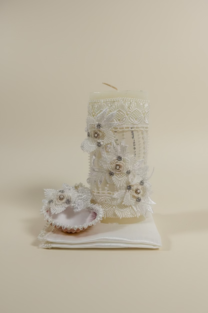 Ropon Mar en tono Perla / Baptism Dress Mar in Creamy Ivory