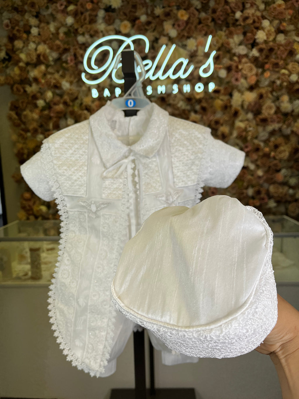 Emilio Boy Baptism outfit in White