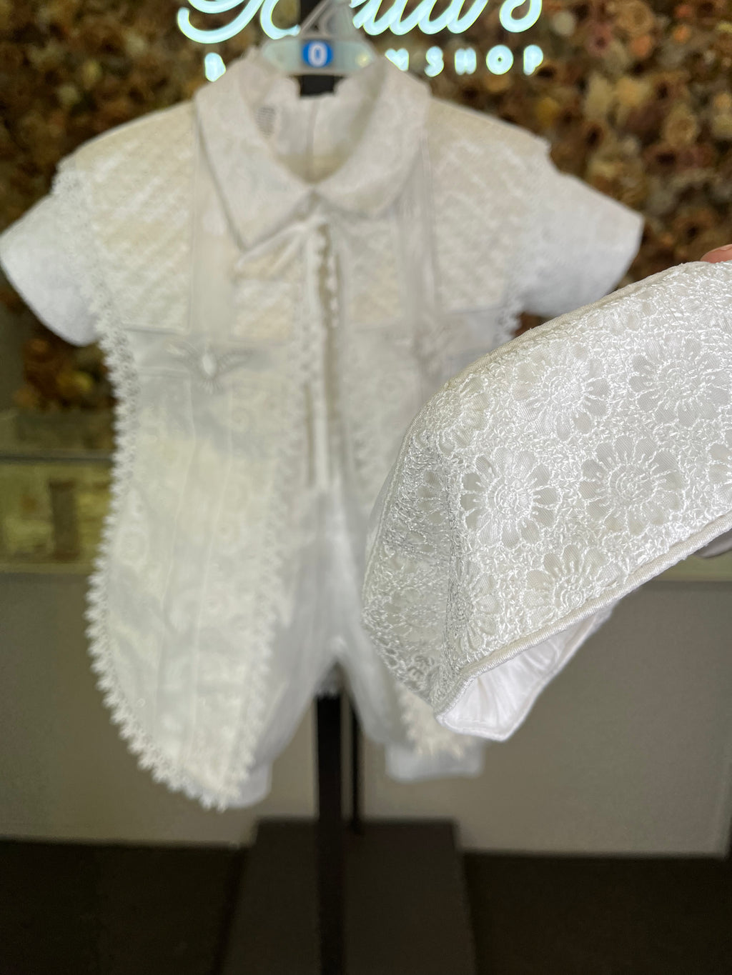 Emilio Boy Baptism outfit in White
