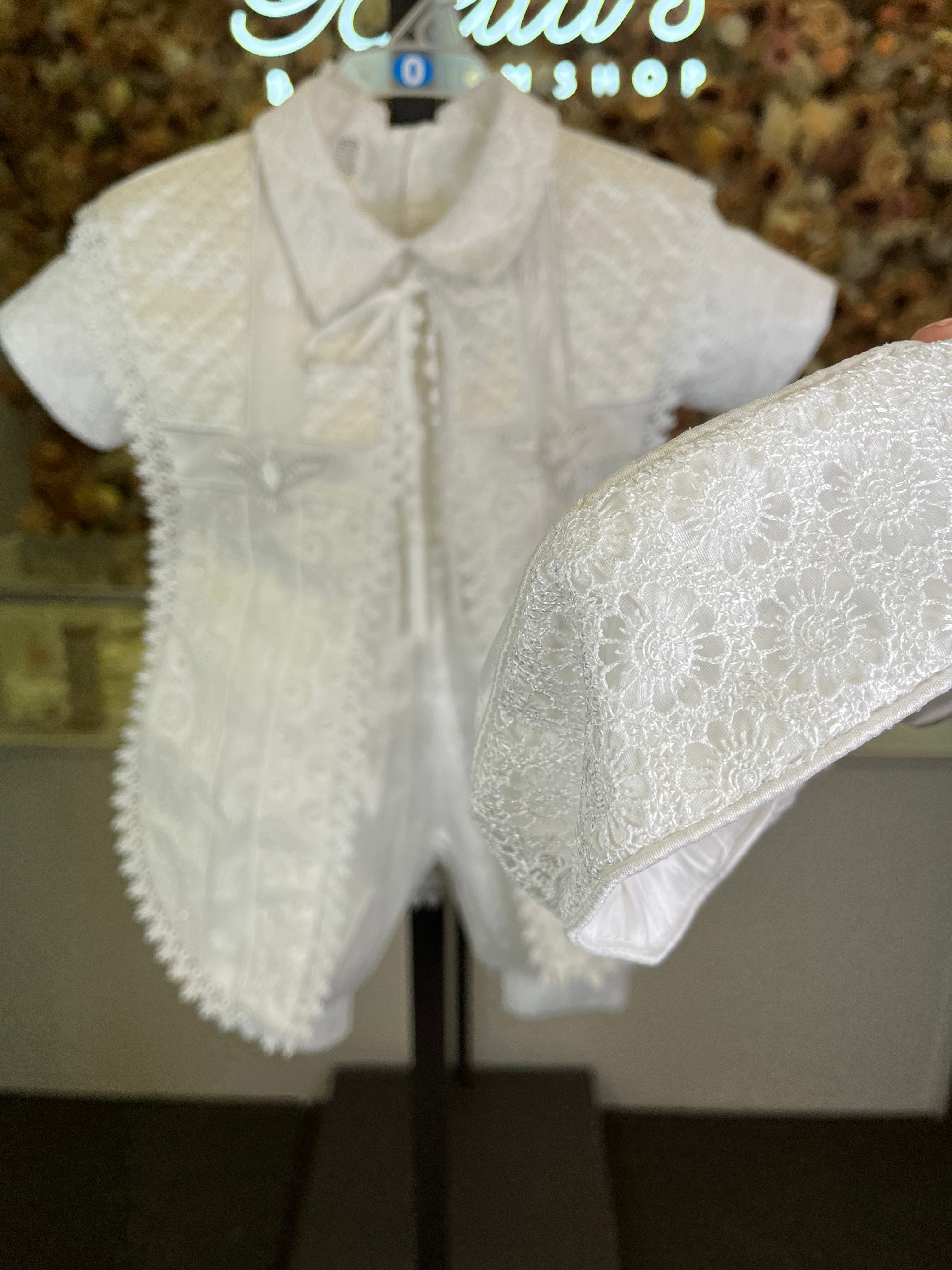 Emilio Boy Baptism outfit in White