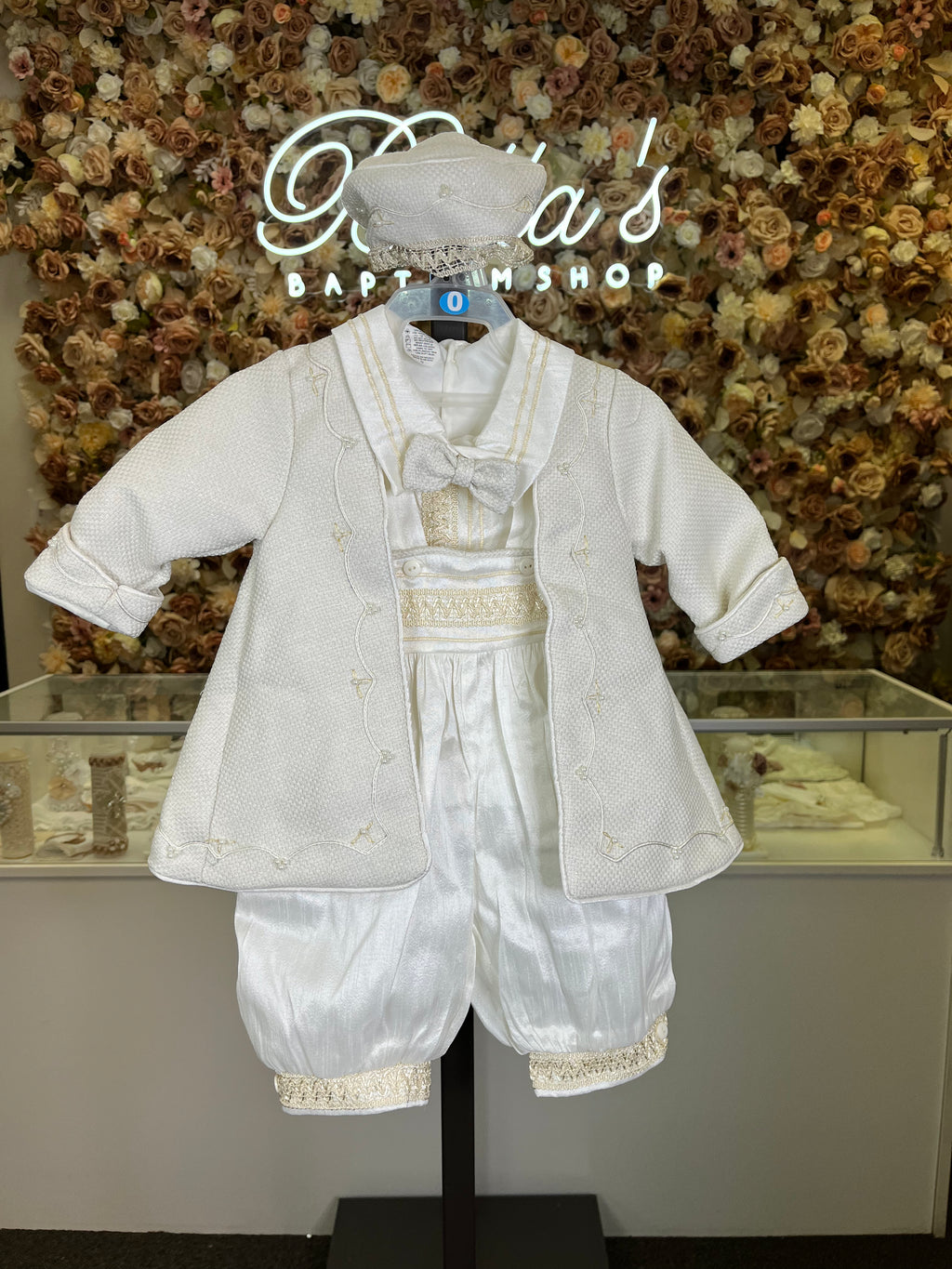 Prince Azul baptism outfit in Ivory