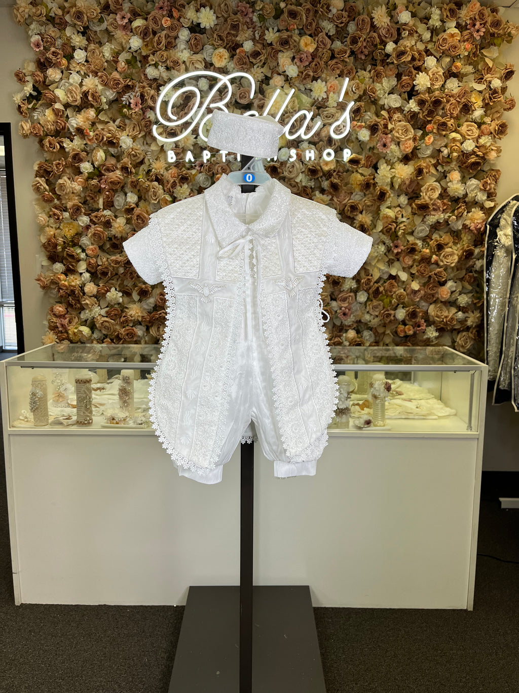 Emilio Boy Baptism outfit in White