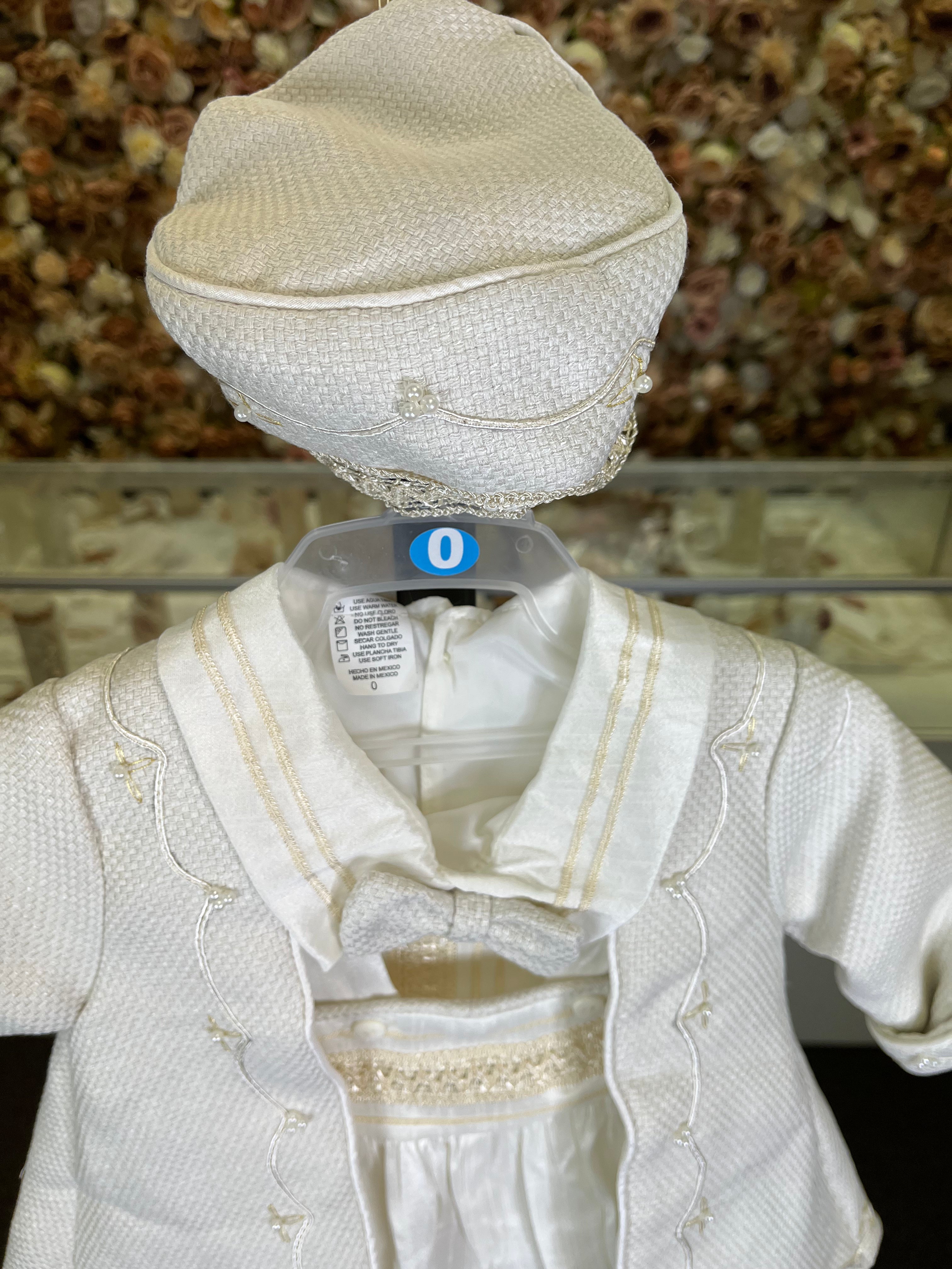 Prince Azul baptism outfit in Ivory