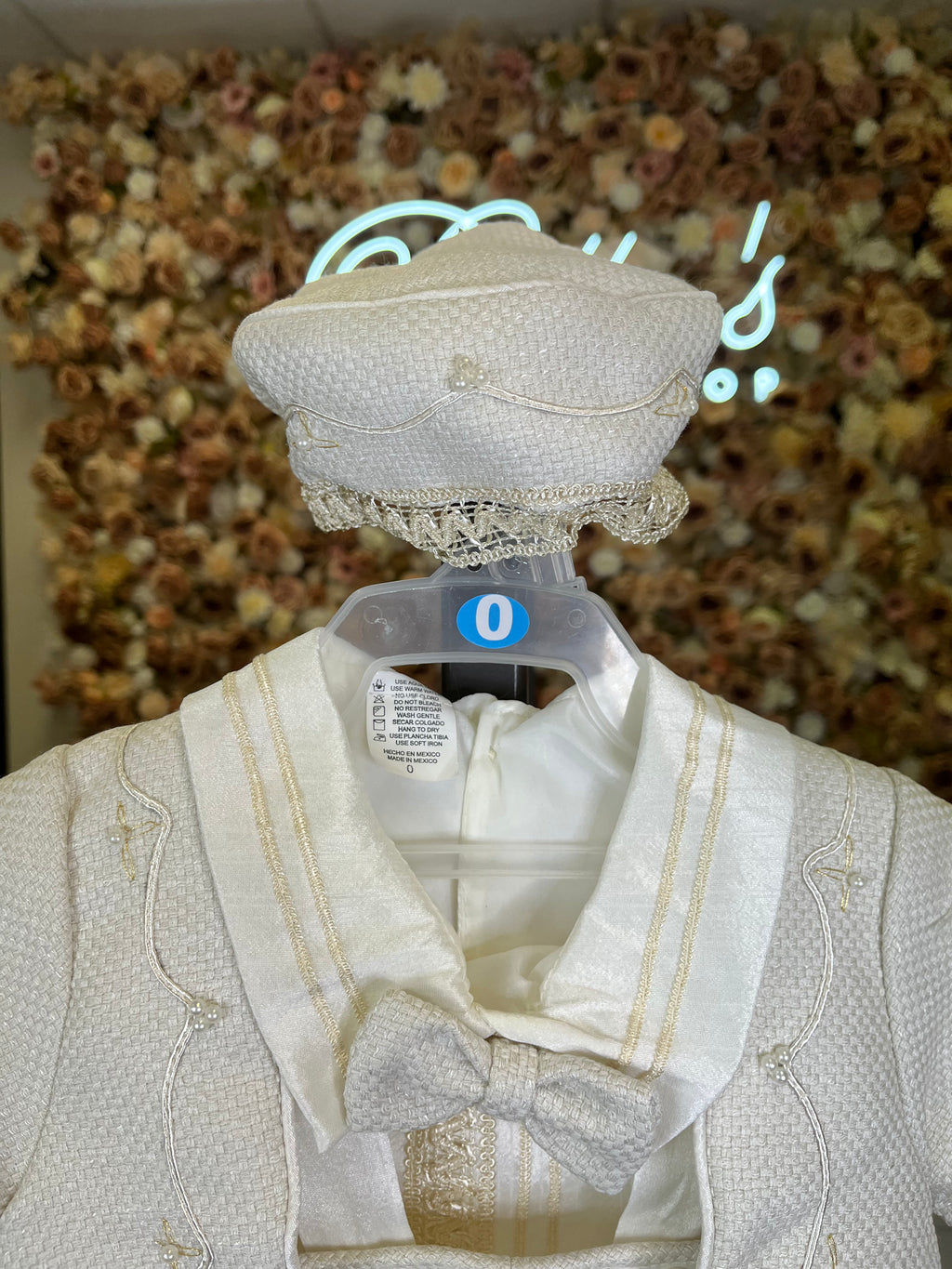 Prince Azul baptism outfit in Ivory