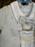 Prince Azul baptism outfit in Ivory