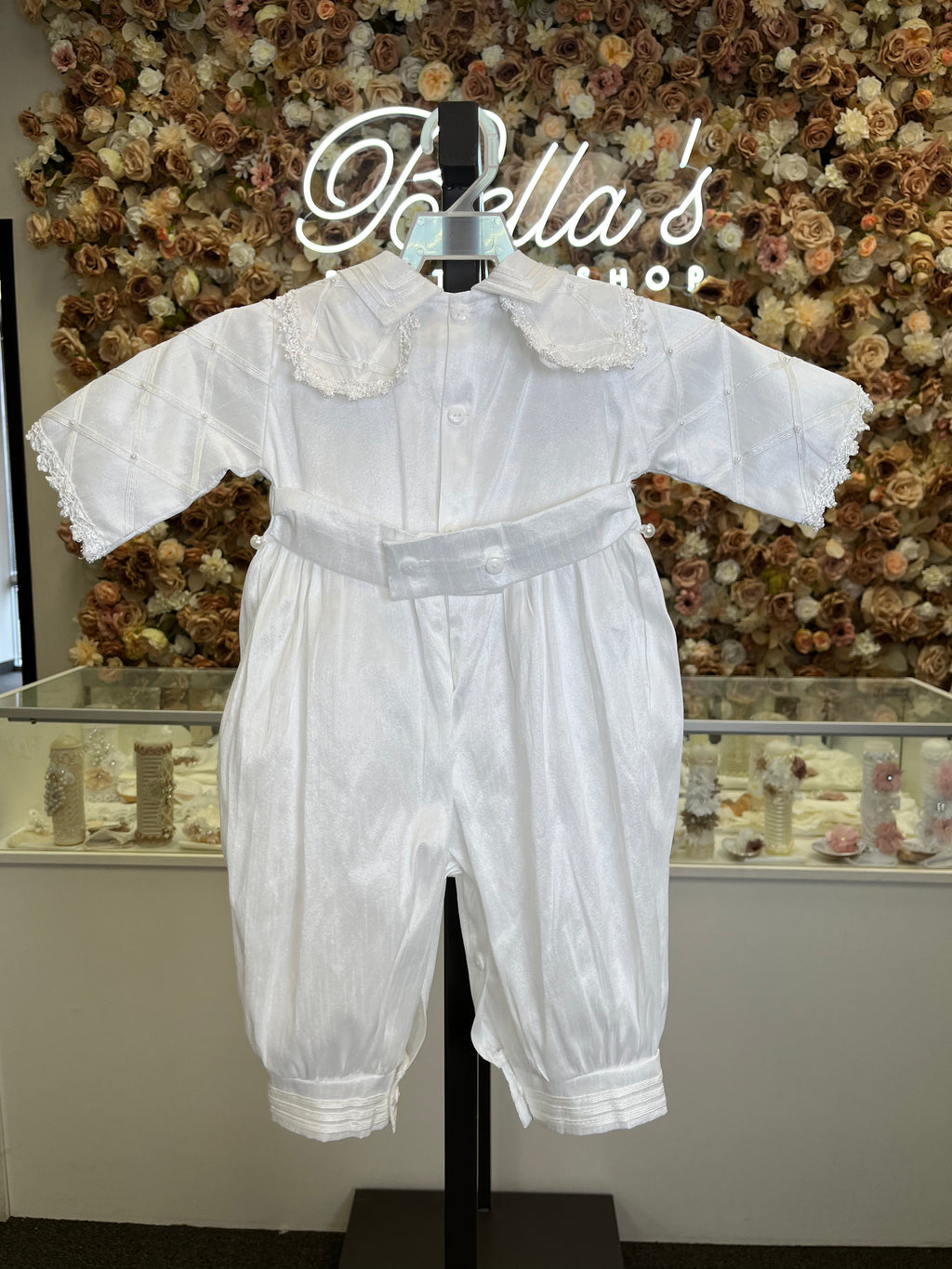 Eduardo Spanish Baptism outfit in White FINAL SALE/VENTA FINAL