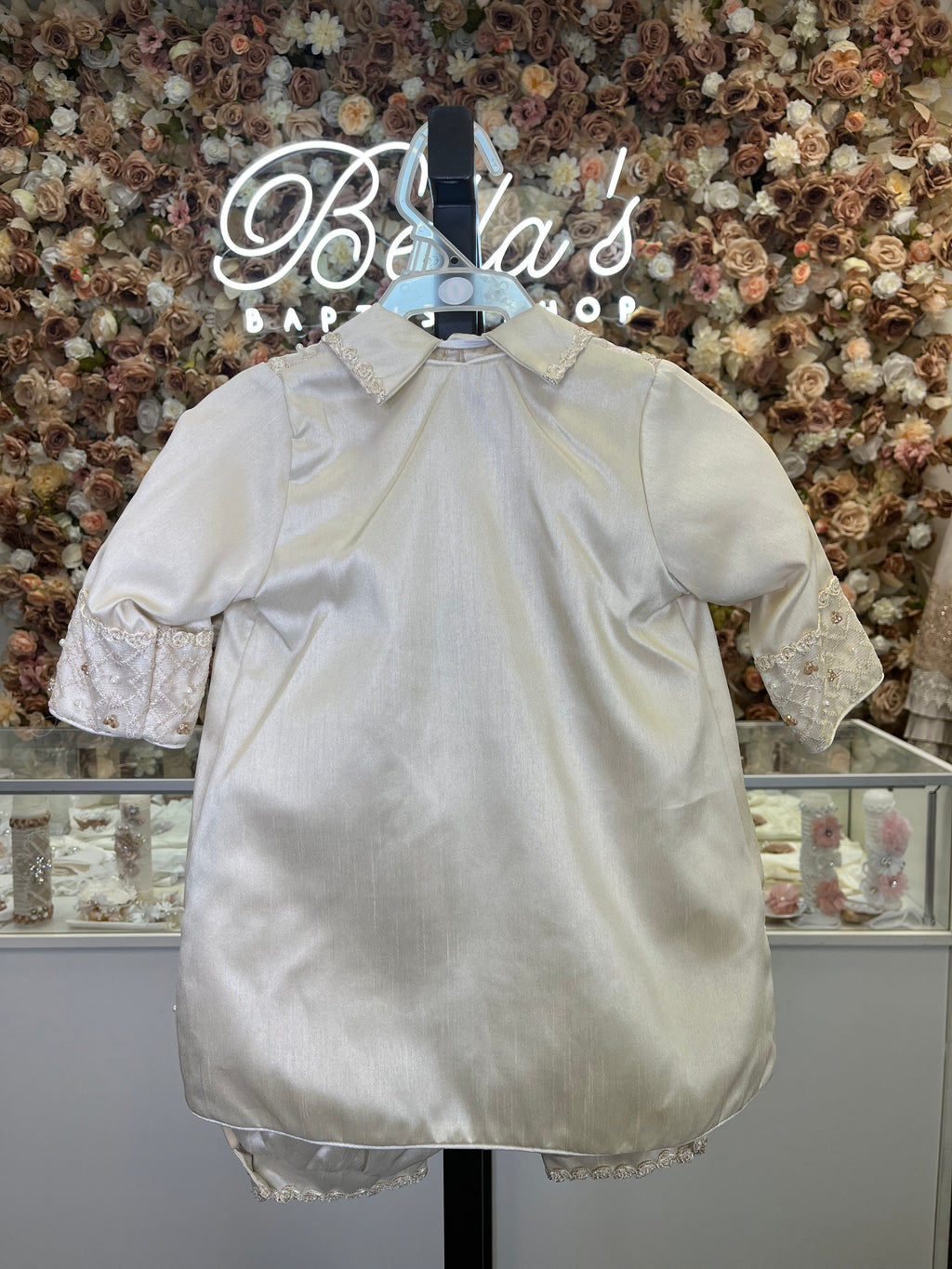 Prince Ovet boy outfit in Champagne FINAL SALE/VENTA FINAL