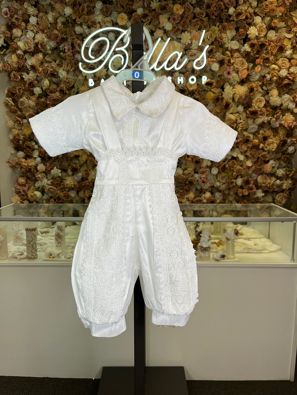 Emilio Boy Baptism outfit in White