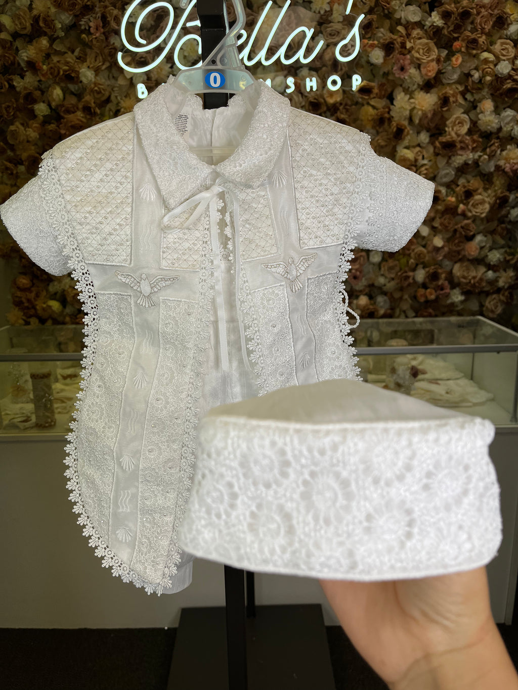 Emilio Boy Baptism outfit in White