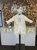 Prince Samuel boy outfit in Champagne with blue stones FINAL SALE/VENTA FINAL