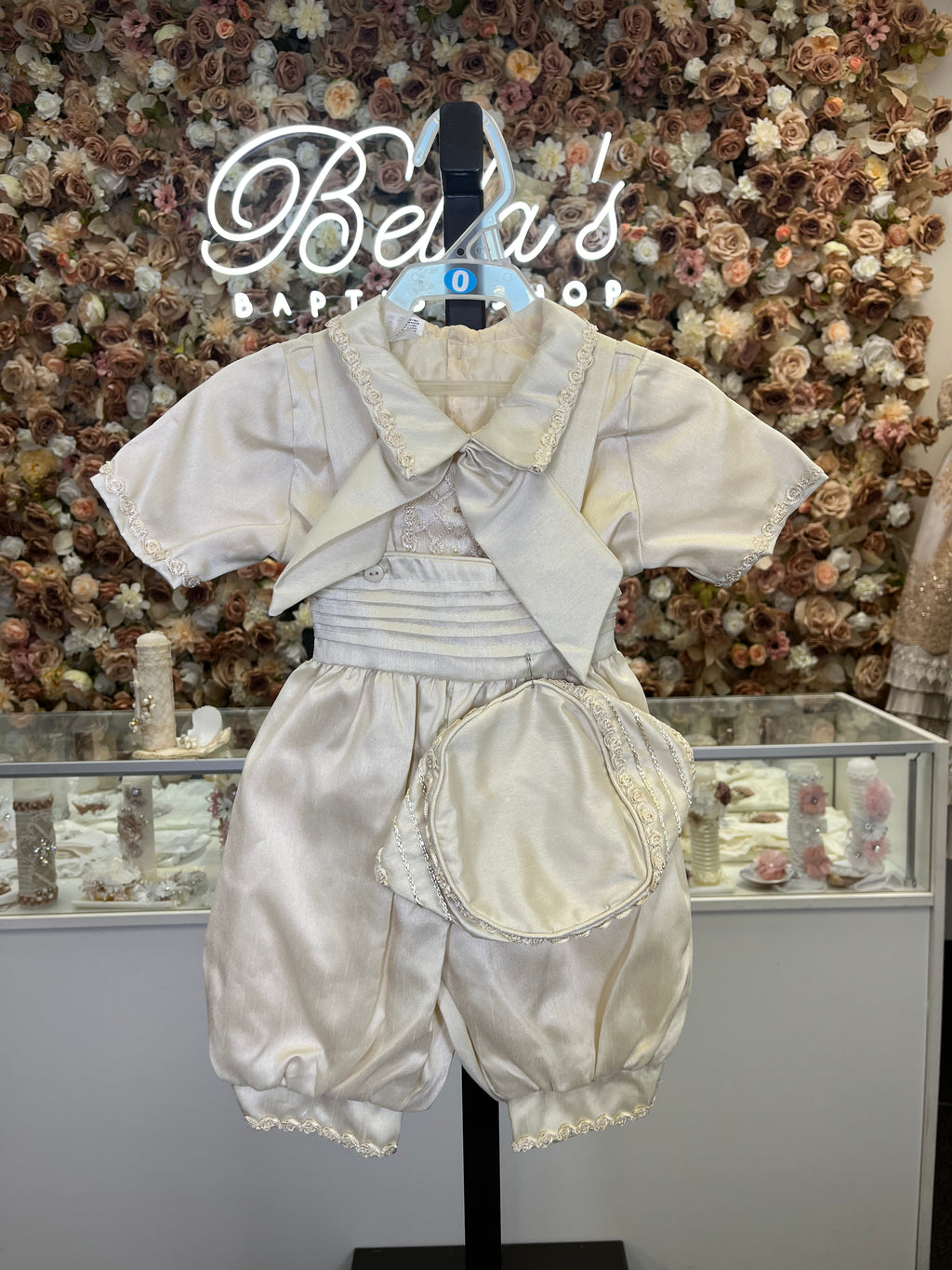 Prince Ovet boy outfit in Champagne FINAL SALE/VENTA FINAL