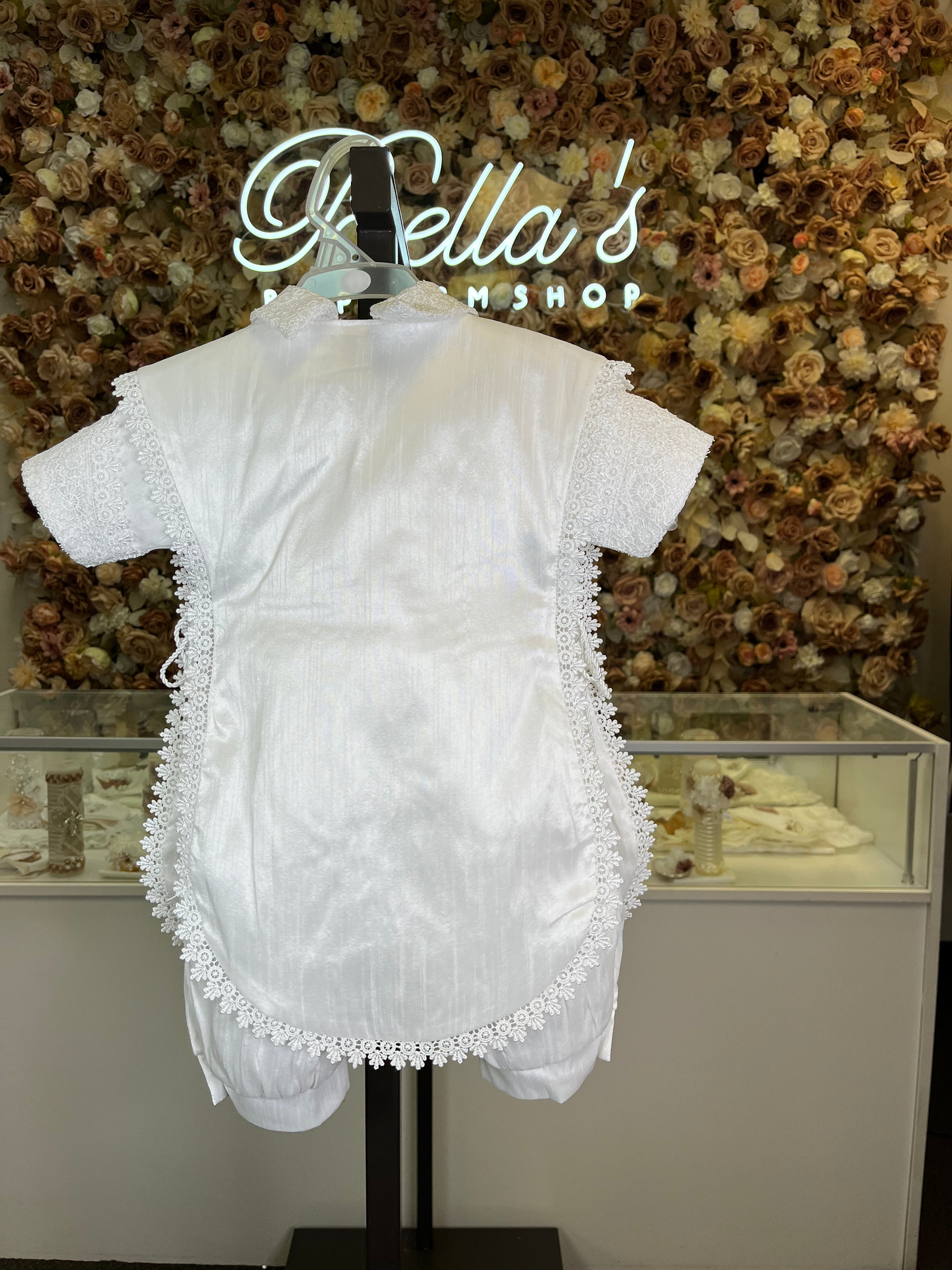 Emilio Boy Baptism outfit in White