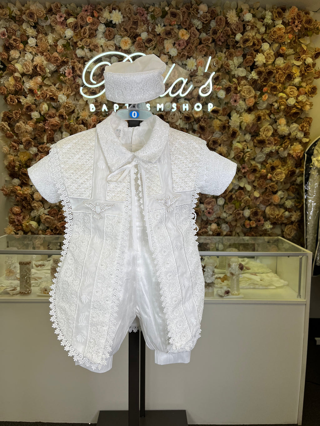 Emilio Boy Baptism outfit in White