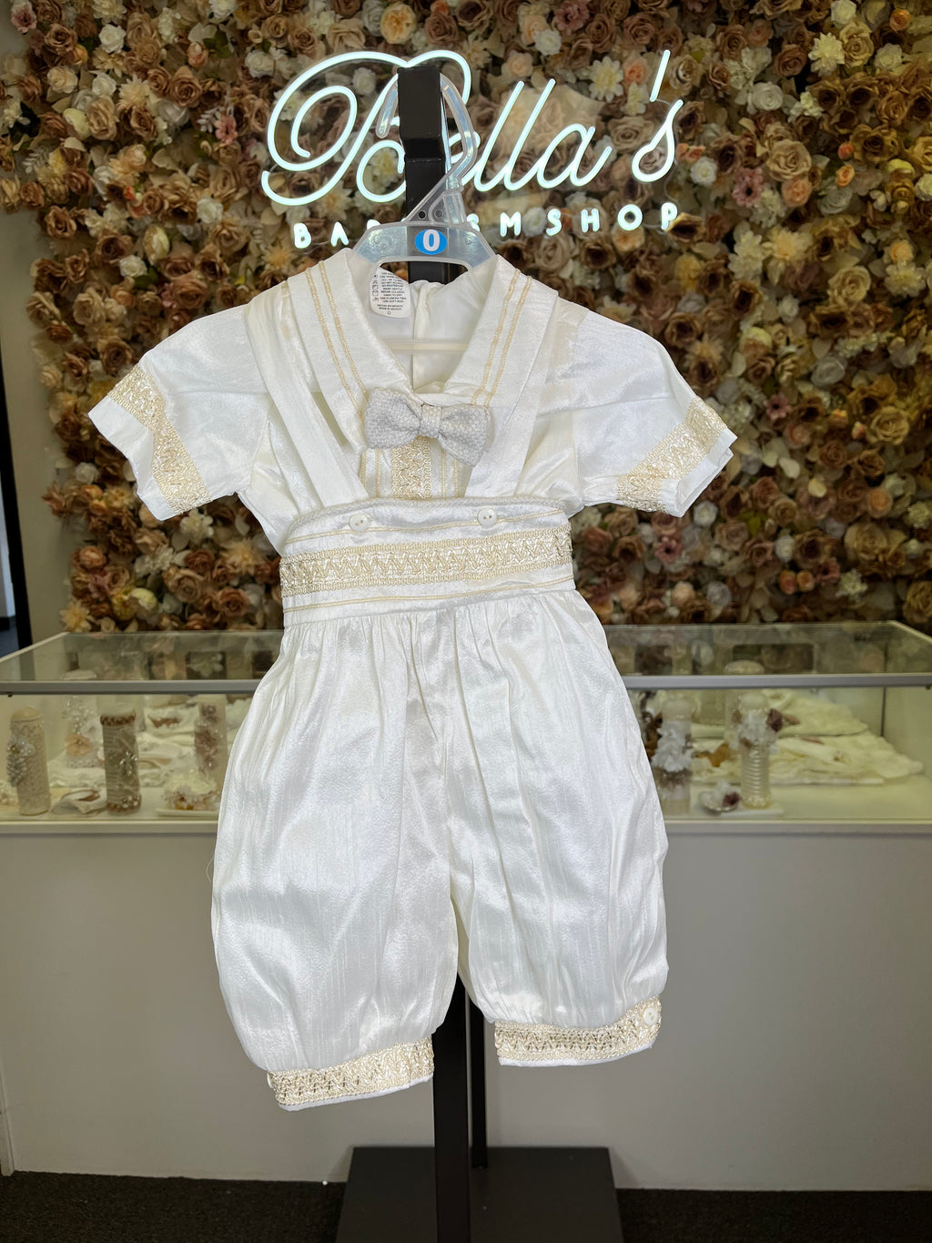 Prince Azul baptism outfit in Ivory