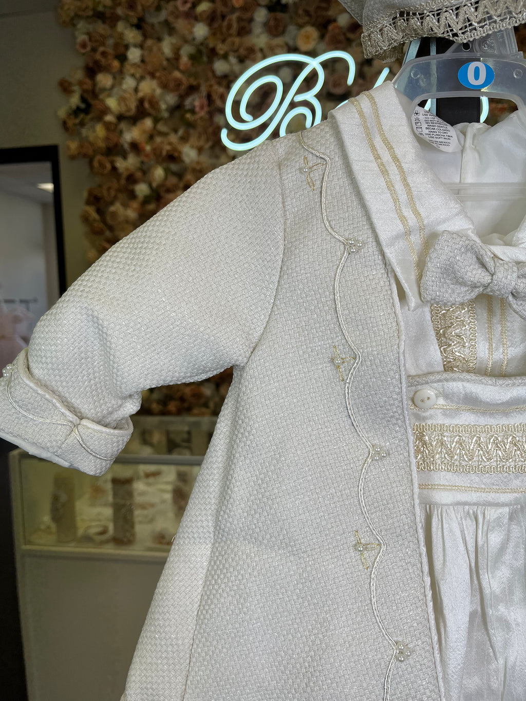 Prince Azul baptism outfit in Ivory