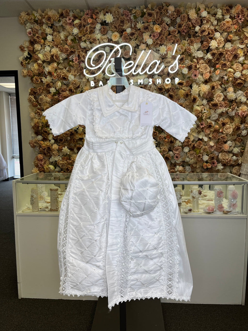 Eduardo Spanish Baptism outfit in White FINAL SALE/VENTA FINAL